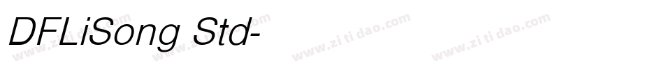 DFLiSong Std字体转换